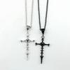Skull Cross Gothic Choker Necklace - Retro Dark Clavicle Pendant for Sweaters