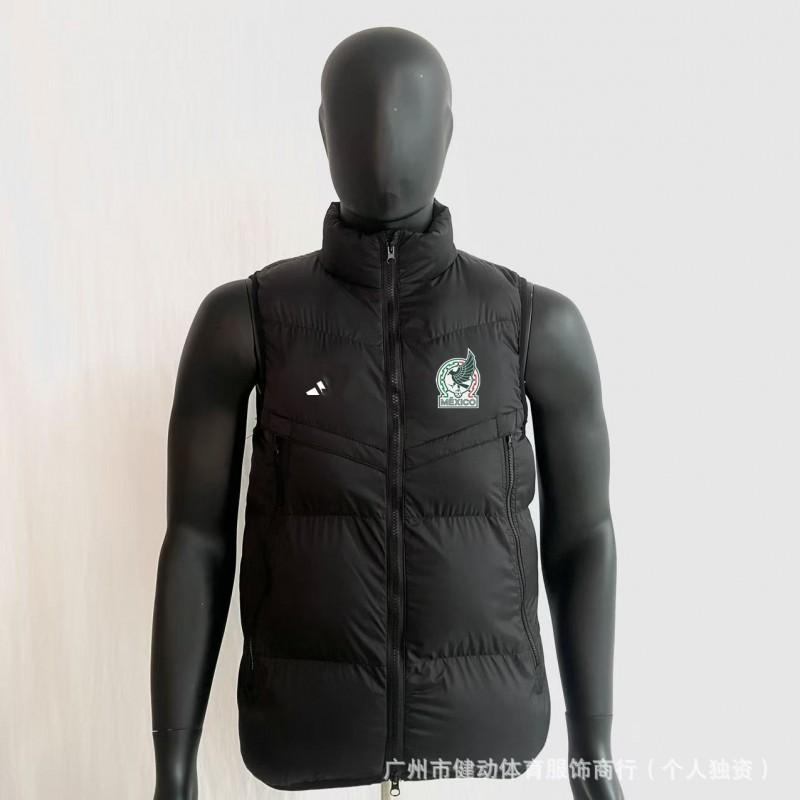 Waterproof Down Vest Men Women Outdoor Sports Warm-Up Training Jacket Football Team Fan Apparel