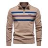 Gant Høst/Vinter Brodert Ny Stor Herregenser Halv Glidelås Strikket Genser Casual Stripet Herretopp