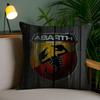 A-Abarth Scorpion Pillow Case Home Dorm Chair Back Short Plush Double-Sided Printing Office Nap Time Cushion Cover