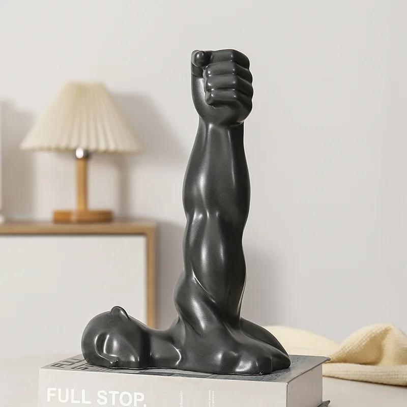 

Nordic Creative Muscle Arm Ornaments Мистецтво Вітальня Проста ваза Декоративні ремесла Креативні прикраси Домашня ваза із сухими квітами