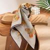 90*90 100% Mulberry silk scarf women's  spring and summer versatile printing long silk scarf shawl