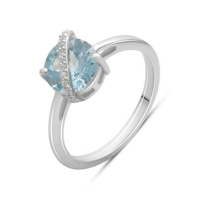 Silver Ring with Natural Topaz 2.374ct, Product Weight 2.44g (2179634)