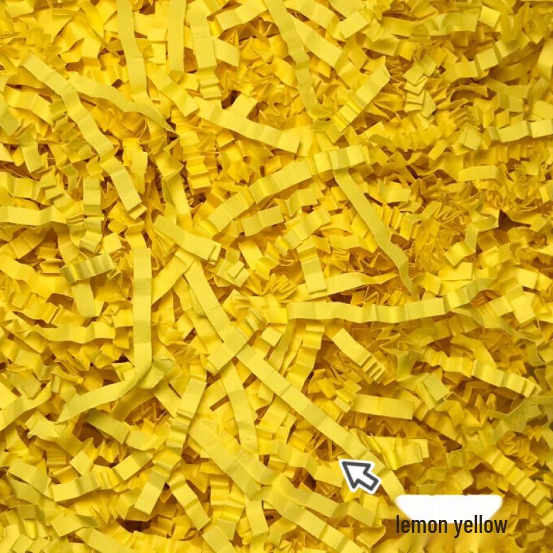 High-End Raffia Gift Box Filler - Shockproof Crepe Paper Shredded for Fruit & Wine Packaging