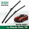 For Honda Civic MK10 10th 2016-2021 2017 2018 2019 2020 Wiper Front Wiper Blades Windshield Windscreen Window Brush 26"+18