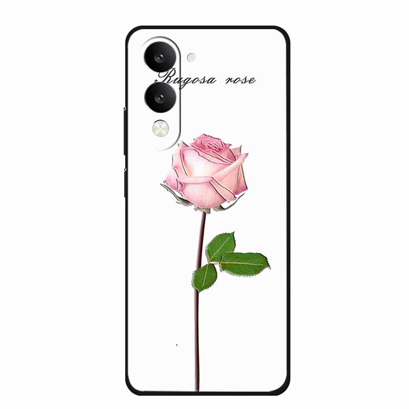 3D Emboss Case For Vivo iQOO Z10 Lite Phone Case Coque Flowers Silicone Soft Back Cover For Vivo Y29S Y29T Y19s GT 5G Case Funda