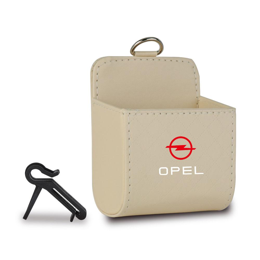 Car Emblem Air Outlet Hanging Storage Box Organizer Auto Accessories For Opel OPC Astra K J Vectra Corsa Zafira Insignia Mokka FG8