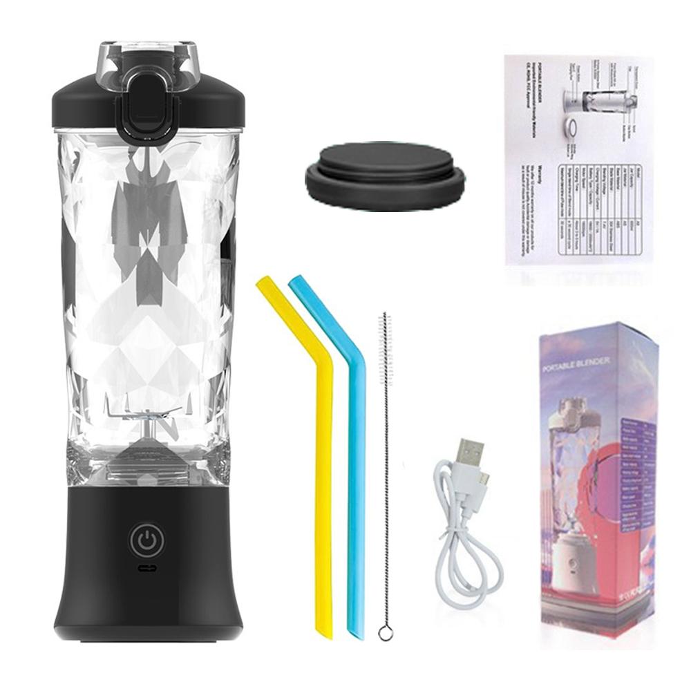 Přenosný mixér na smoothie 600ml mini elektrický odšťavňovač ovocné mixéry USB dobíjecí smoothie mixér na čerstvé šťávy přenosný