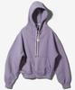 Symbol Over Fit Double Jersey Hoodie - Purple