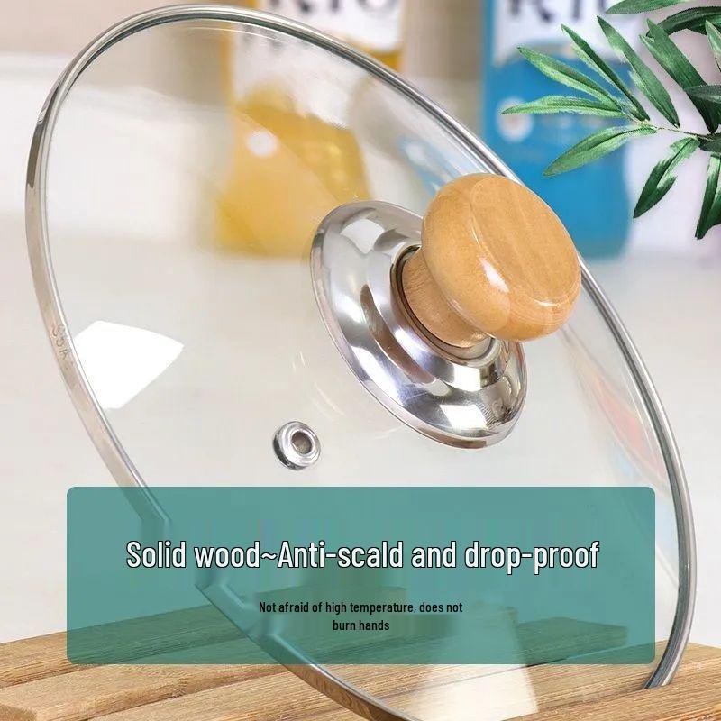 Newcomer Exclusive: Solid Wood Anti-Scald Pot Lid Knob - Universal Handle for Cookware with Free Shipping