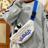 Men's and Women's Outdoor Sports Fanny Pack Large Capacity Portable Letter Shoulder Messenger Bag New Street Fashion Breast Bag