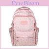 Student Backpack With Heart Print In Nylon For School And Travel Use