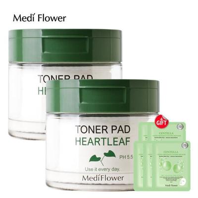 Houttuynia Cordata Toner Pads 60 Sheets X 2 + Random Mask Pack 5 Sheets
