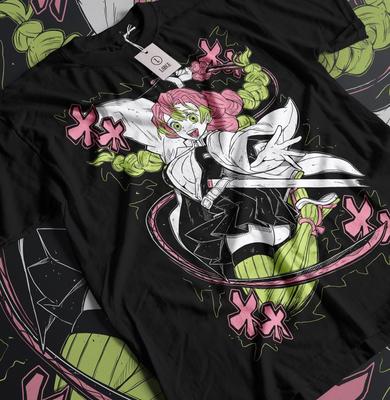 Nezuko T-shirt Demon Slayer Kimetsu No Yaiba Anime Mitsuri Kanroji T-shirt Alla storlekar