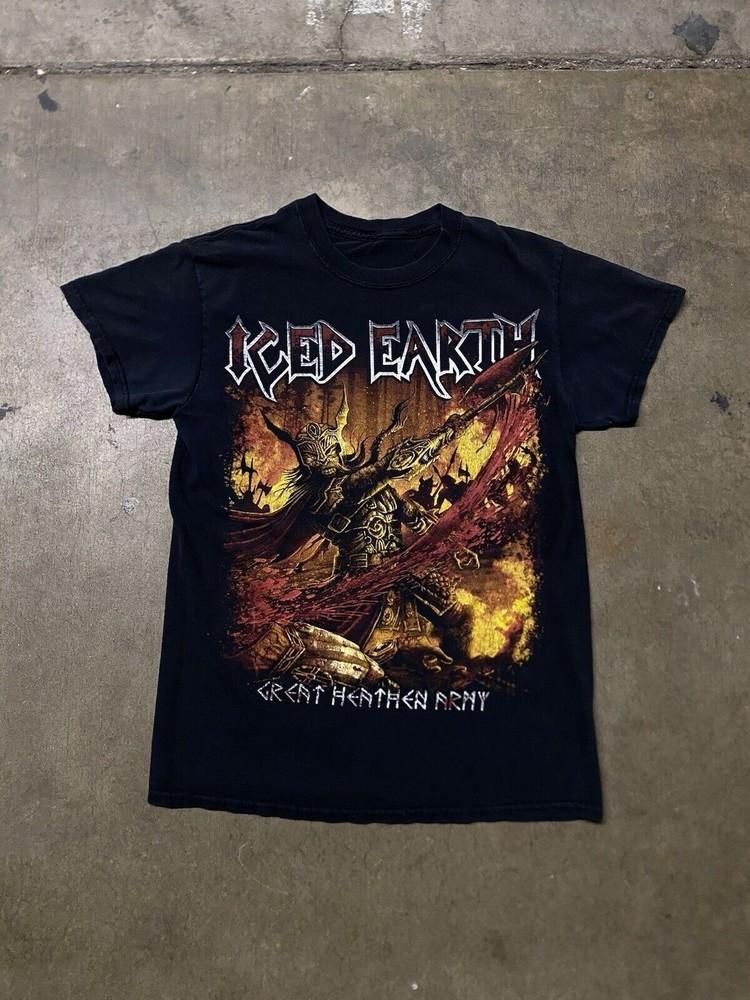 Iced Earth Rare Viking Metal Band T-Shirt Cotton Unisex Tee Size S to 5XL US485 Unisex T-Shirt XXXL