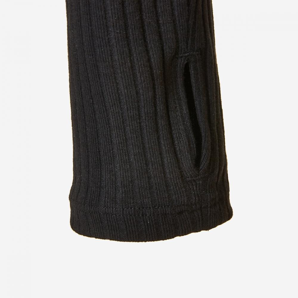 New Balance Women S Soft Ribbed Collar Two Way Zip Up Slim Fit Nbmdebw812 19 Black