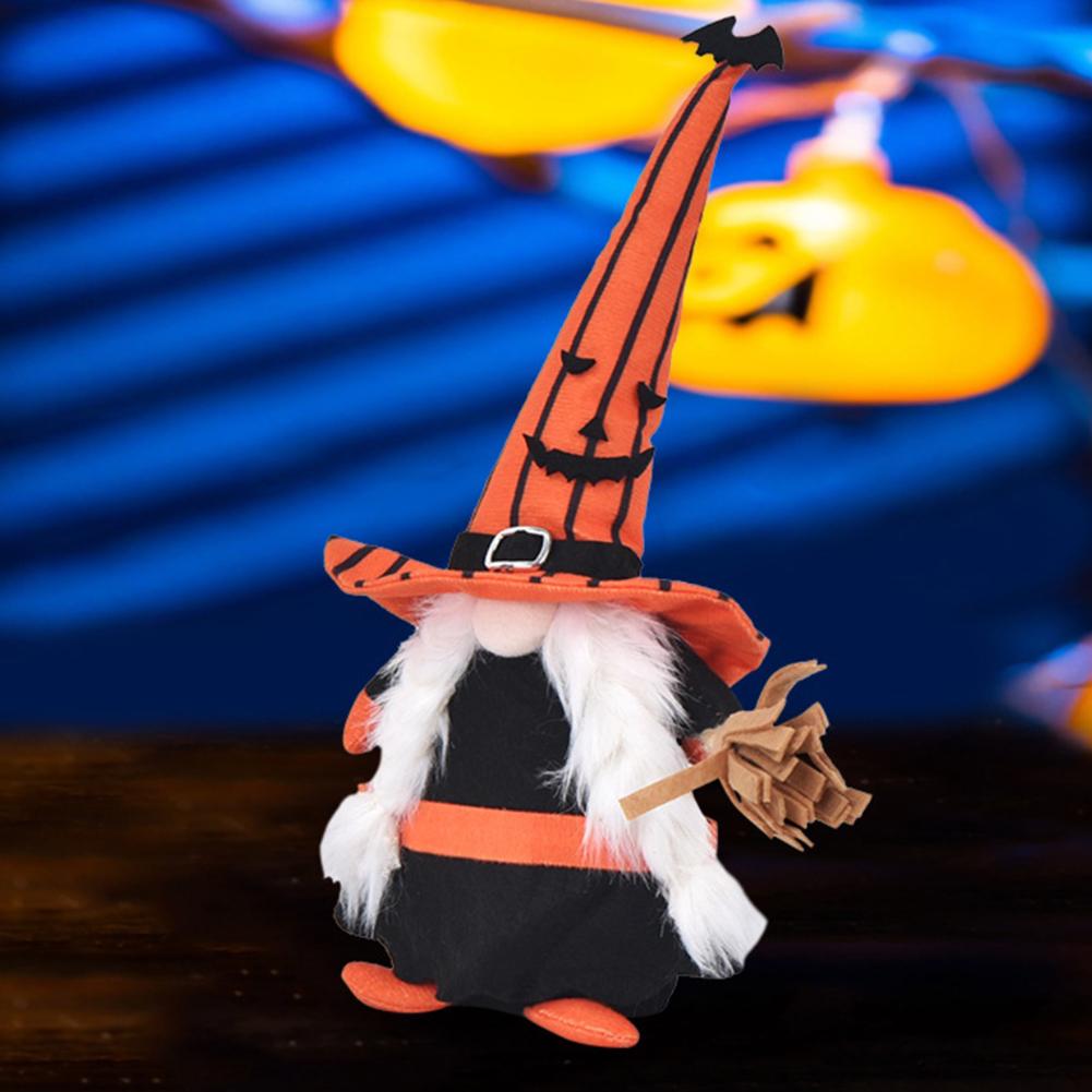 Crafted With Flocking Fabric Halloween Decorations Handcrafted Gnome