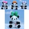 Adorable Cute Plush Panda Keychain Toy Soft Pp Cotton Stuffed Animal Decor