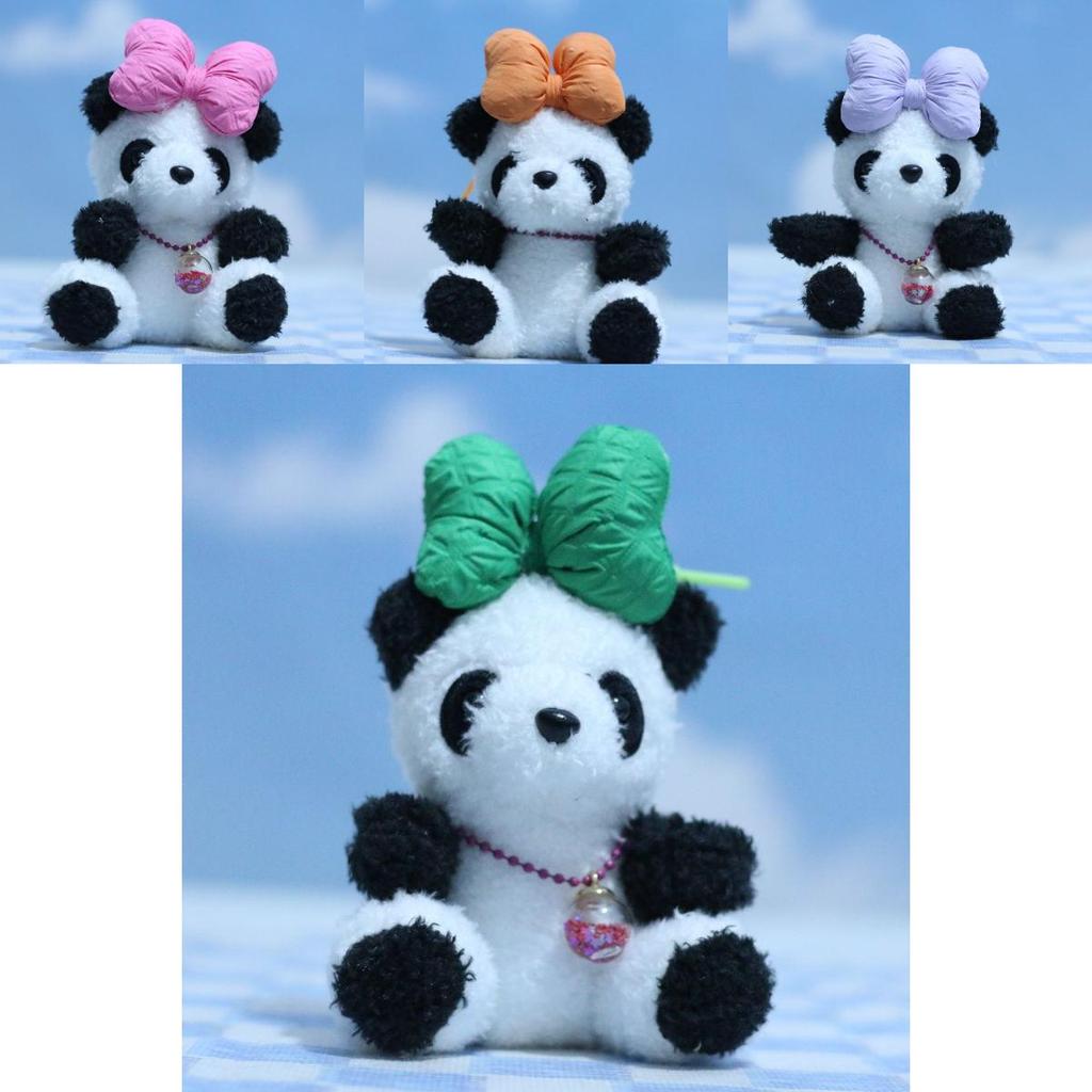 Adorable Cute Plush Panda Keychain Toy Soft Pp Cotton Stuffed Animal Decor