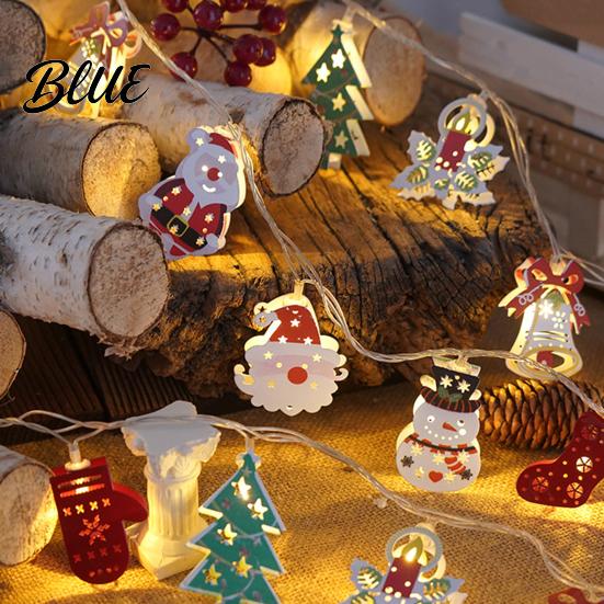 Waterproof Outdoor String Light with LED Xmas Fairy 10/20/40/80 Lights Christmas Warm White Santa Curtain