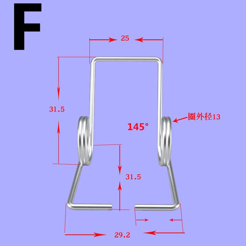 4pcs Customized Double Torsion Spring Wire 1.5/1.7mm Industrial Machinery DIY Accessories Stainless steel Spring