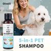 Tiefenreinigung 5-in-1 Haustier-Shampoo - Für Katzen Hunde Ganzkörperanwendung, Leicht kämmbar Flauschig Sauber Pflege
