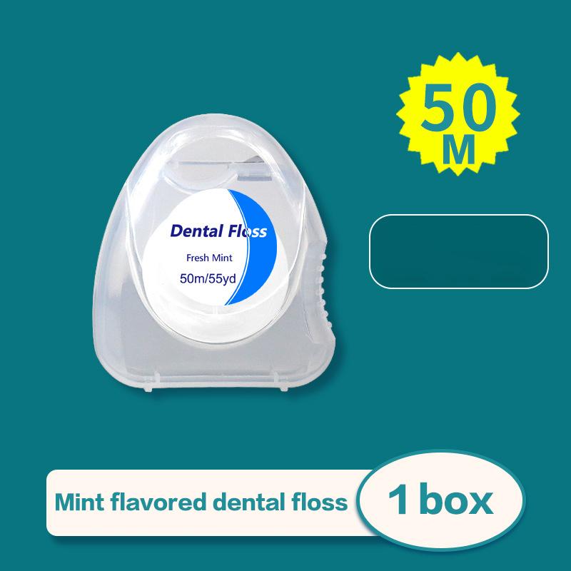 1 Pcs Box Mint Dental Floss Roll Cleaning Oral Tools Dental Floss Stick Adult Home Set Cleaning Interdental Brush