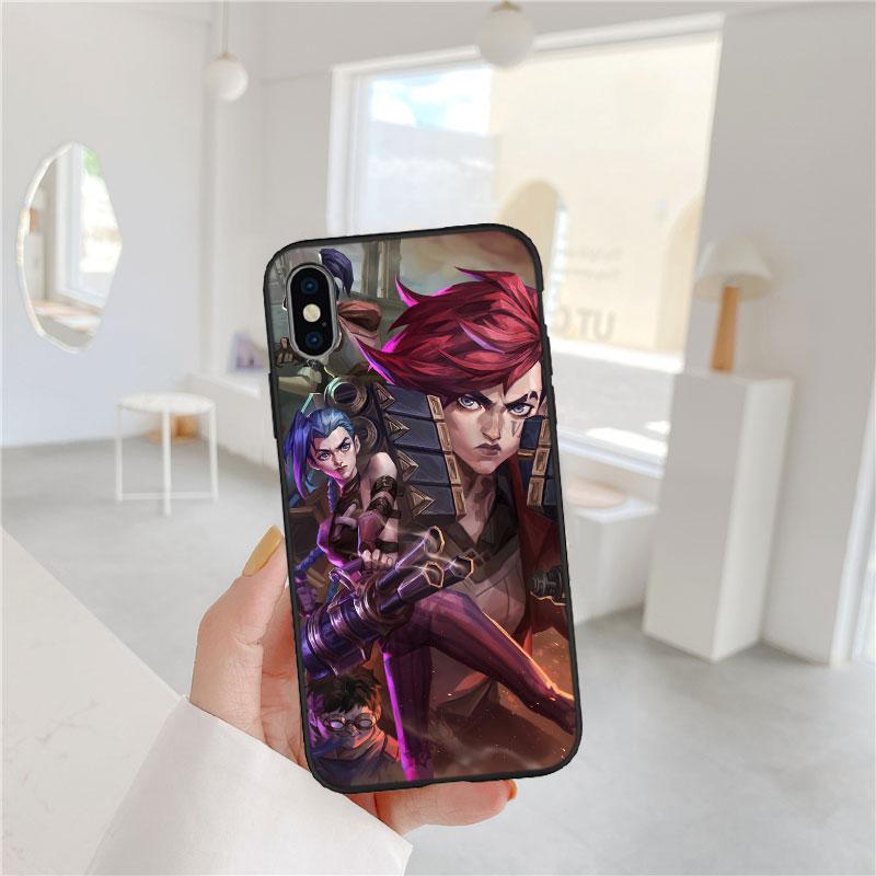 QT6 Arcane Jinx Phone Case for Samsung Galaxy A05 A05S A12 A13 A15 A33 A53 A73 M15E M55 S10 S10E S20 Ultra Lite Plus Fe