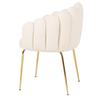 Fogia Upholstered Chair Elegant Glamour Lamb Boucle Teddy Jumihome