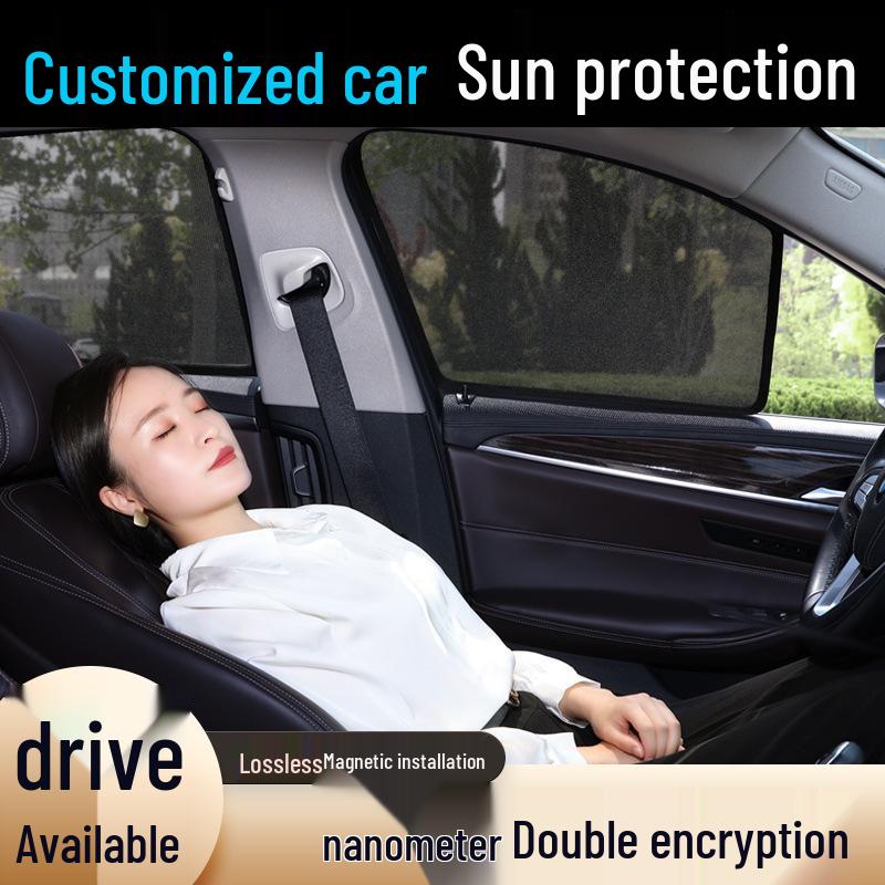 26 Styles Magnetic Car Window Curtains: Sunshade, Insulation, Mosquito Repellent, Sun Block - 6 Pieces, Free Shipping
