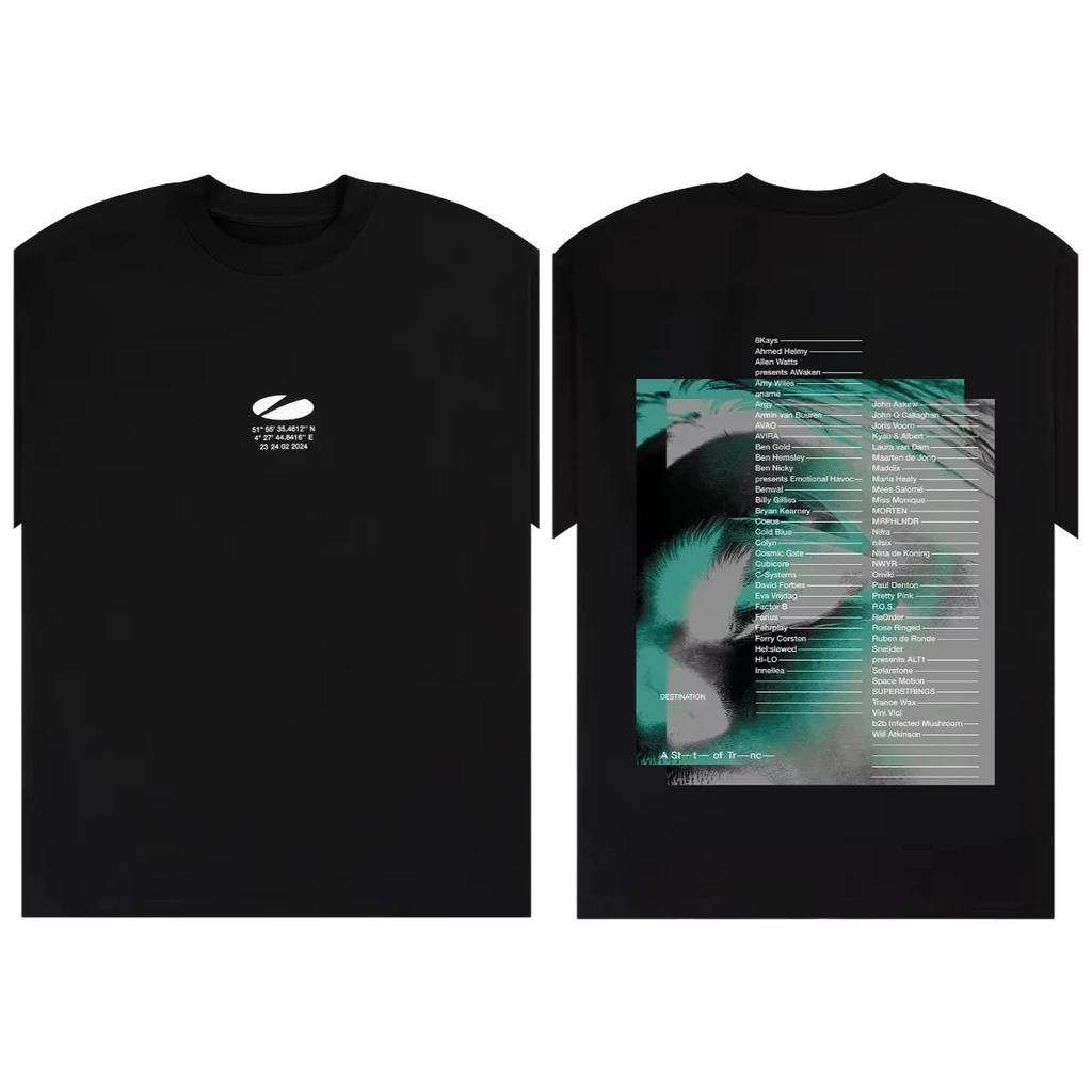 2026 Nuove T-shirt Unisex Armin Buuren Manica Corta ARMIN VAN BUUREN Intorno all'Estate Maglietta Abbigliamento T-shirt Elettronica Alta Qualità