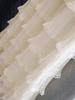 Spring 2026 Korean Lace Pleated Gauze A-line Skirt – White