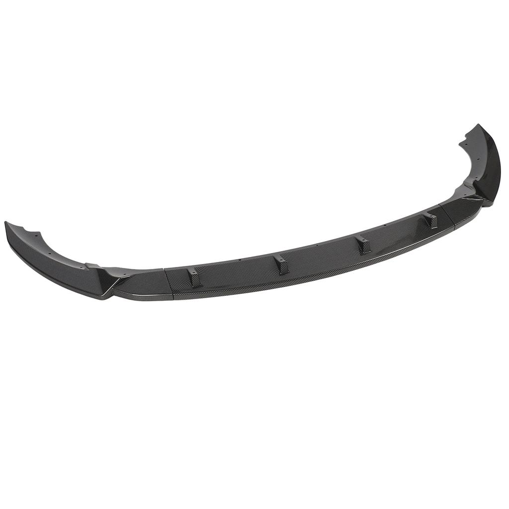 3 Sections Front Bumper Lip Diffuser Sturdy Front Bumper Lip Spoiler Replacement for   A‑Class W176 Standard Pre‑facelift