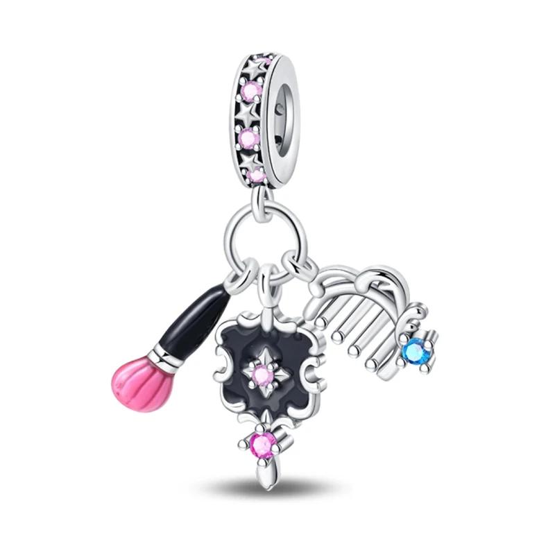 Creative Family Life Series Sewing Machine Weaving Alarm Clock Hair Dryer Charms Beads Fit Diy Bracelets Copper