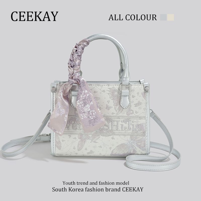 

Ceekay Special-Interest Design Women s Fancy Handbag Silver(Gift bag for the counter)