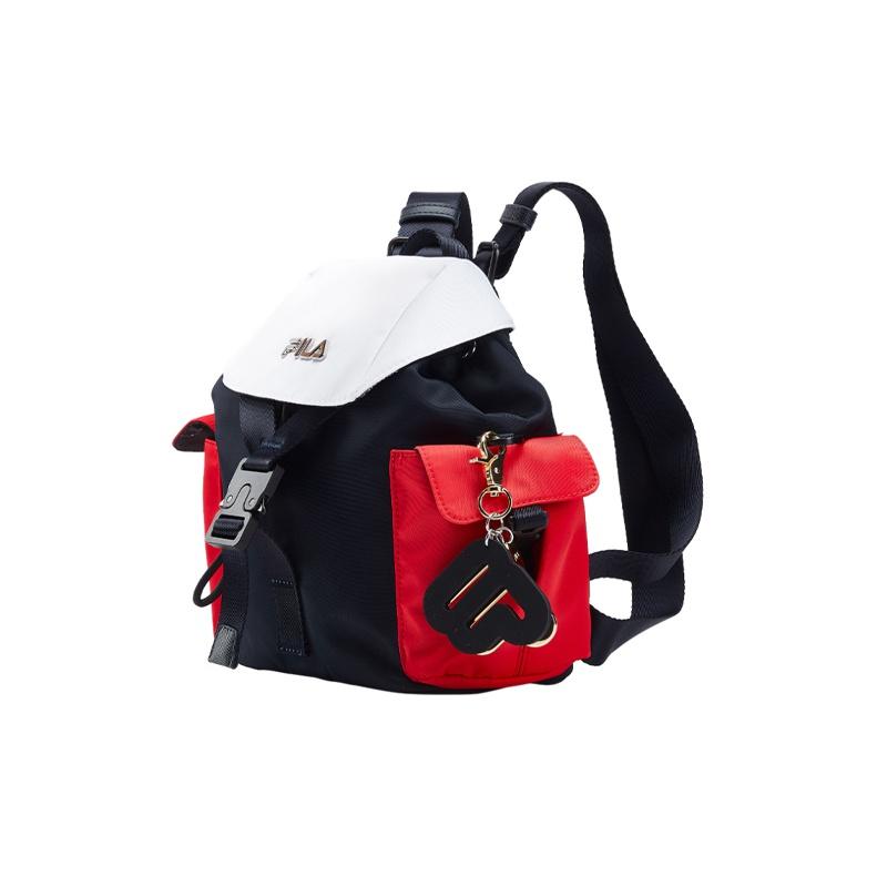 New FILA Polyurethane With Synthetic Leather Backpack Regular Unisex Legend Blue F13W038105F-DB