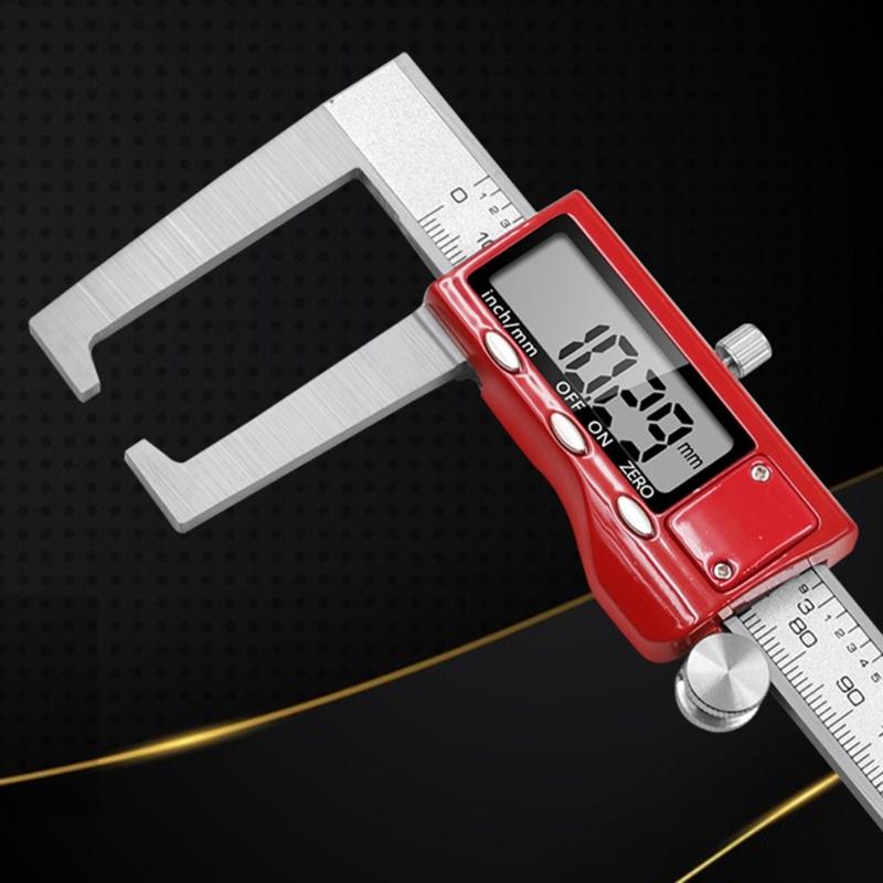 Electronic Caliper Stainless Steel Digital Brake Disc Rotors Gauges Caliper for Accurate Brake Pad Measurement Durable