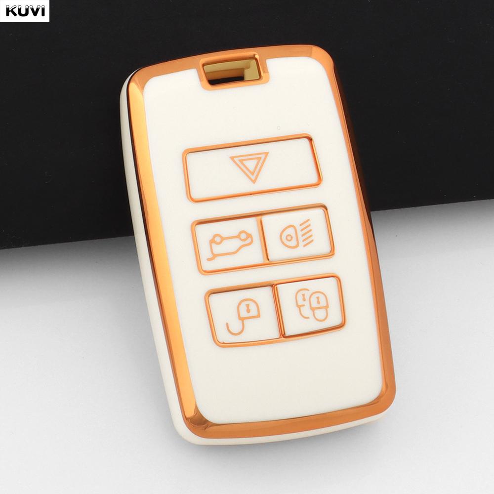 New Tpu Car Remote Key Case Cover Shell For Land Rover Range Rover Discovery 5 Sport   For Jaguar Xel E-Pace Accessories