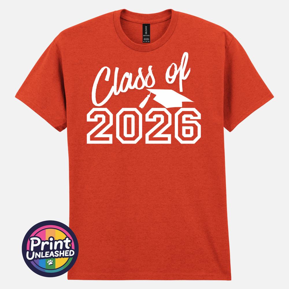 Class of 2026 TShirt Graduation Gift Leavers Tee Graduate School College Top