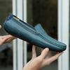 Genuine Leather Men Casual Shoes Luxury Brand Breathable Slip on Black Driving Shoes Soft Men Loafers Moccasins Plus Size 37-47
