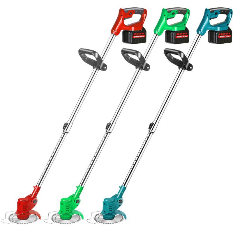 High-Power Rechargeable Electric Lawn Mower & Weeder with Lithium Battery