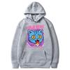 Autumn Selling Anime Cat Printed Hoodie for Daily Casual Wear Solid Color Sports Hoodie Fashionable and Warm Hoodie