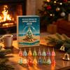 Beach Themed Christmas Decorations 2026 Advent Calendar, Sea Glass Tree 2D Acrylic Ornament Set Holiday Hanging Pendants with String, Countdown Decor,