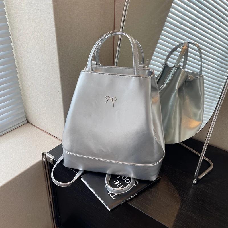 Solid Color Arc PU High Quality Shoulder Bag Zipper Versatile Fashion Bag Soft Simple Fashion Feminine Crossbody Bag