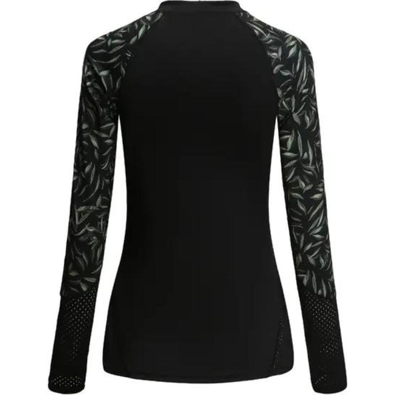 DECATHLON COSU PIPA Crew Neck Comfortable Sunscreen Split Swimsuit Women's Black