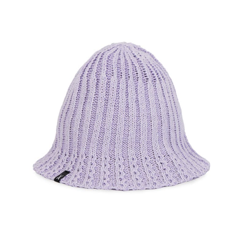 VARZAR VA Label Knit Tulip Hat Lavender