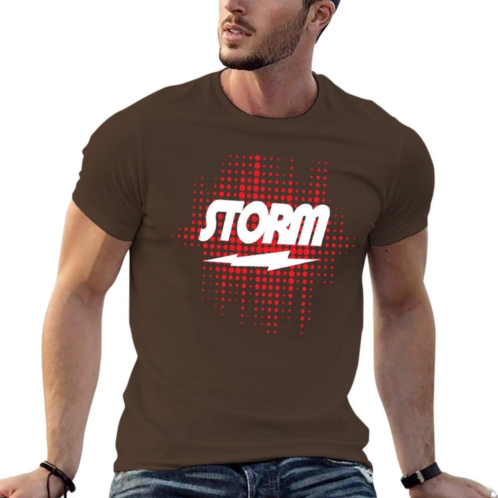 

New Storm Bowling T-Shirt Short t-shirt Blouse t shirt for men S