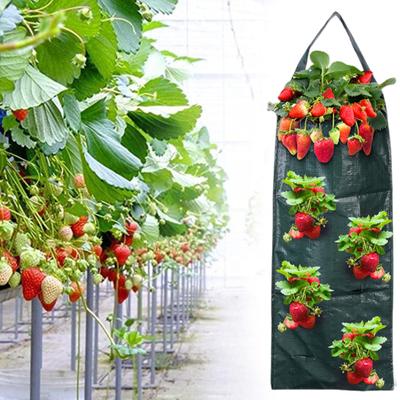 Hängender Pflanzbeutel, kopfüber, Tomatenpflanzer, Erdbeer-Pflanzbeutel für den Hausgarten, Balkon, einfache vertikale Gartenarbeit
