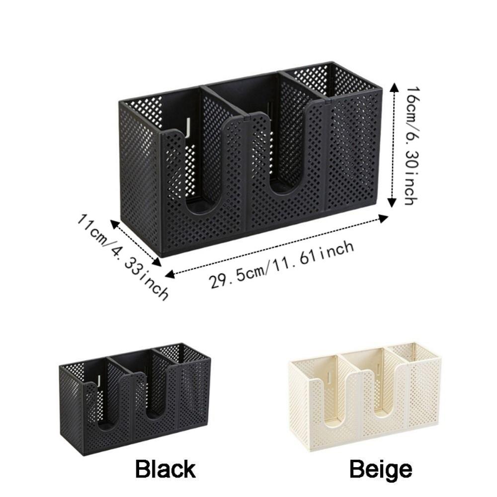 3 Girds Disposable Paper Cup Holder Plastic Detachable Design Coffee Cup Storage Rack Large Capacity Wall Mounted