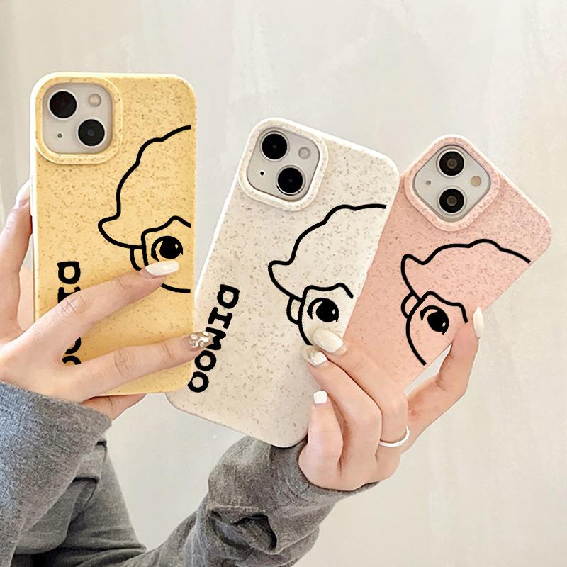 Pouzdra na mobilní telefon pro iPhone 11 13 XR 15 Pro Max 12 14 Pro Max Pouzdro iPhone 16 7 Plus 8 Plus XS Max Rozložitelné a ekologické proti pádu